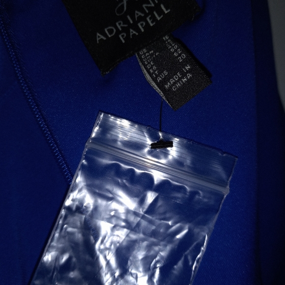 Adrianna Papell NWT Blue Jumpsuit Size 16 - Picture 7 of 7